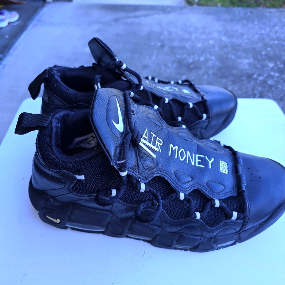 Nike Air Money Black and White Men's Athletic Sneakers